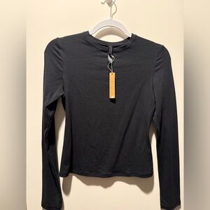 NWT SKIMS Cotton Jersey Long Sleeve Shirt M